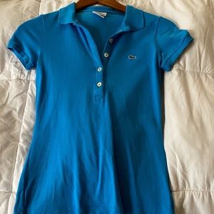 Lacoste slim fit blue t shirt
